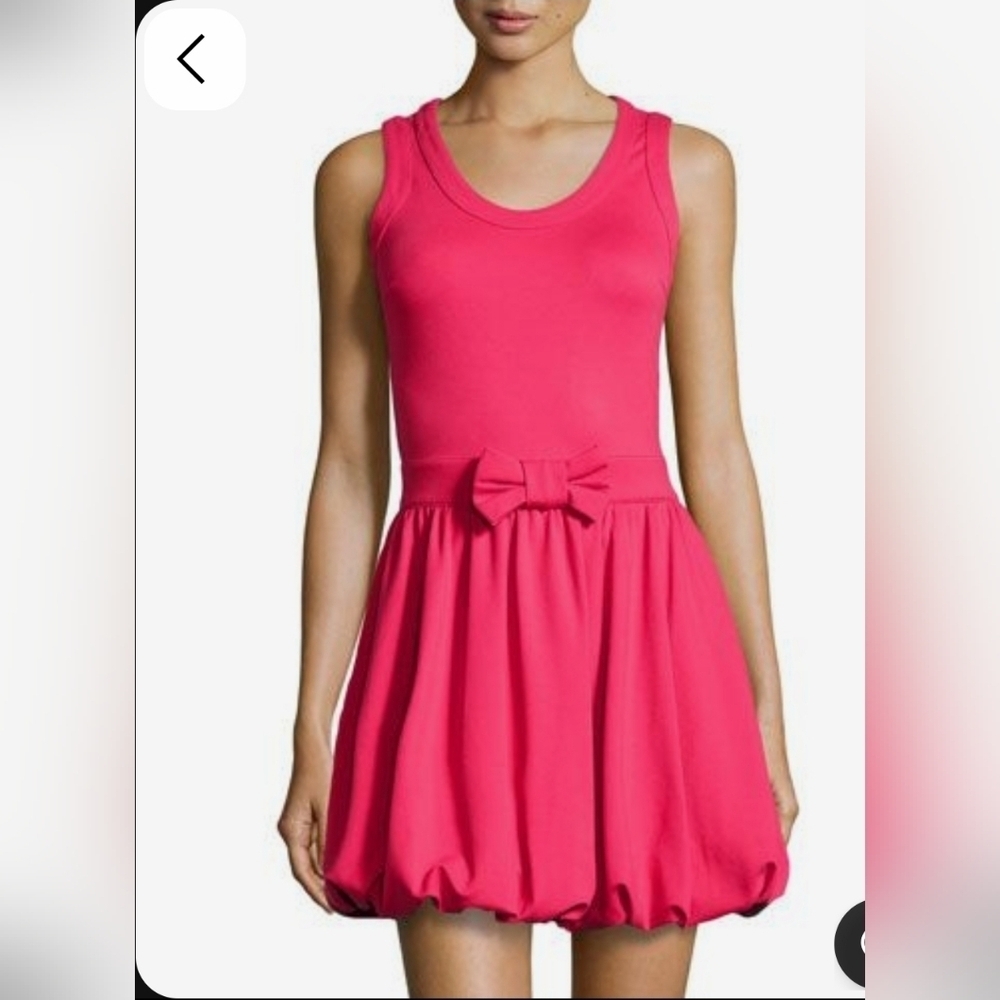Red Valentino Bow-Waist Sleeveless Dress- Macaroon Size S